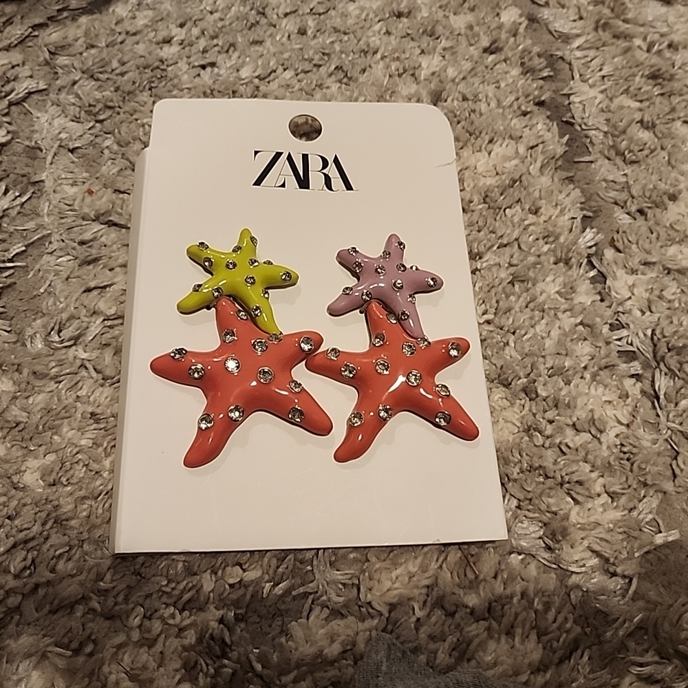 Zara Red and Purple Starfish Hair Accessories